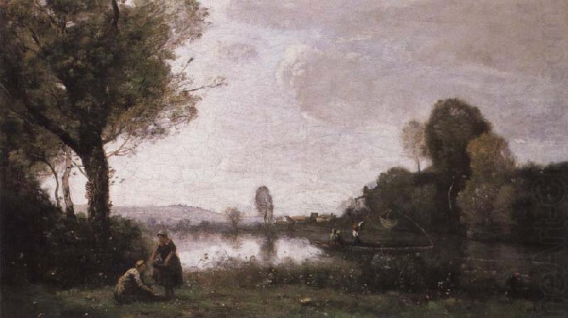 camille corot Seine Landscape near Chatou china oil painting image